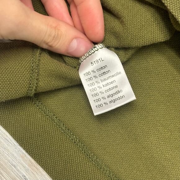 Lacoste Olive Green Mens 5 Crocodile Logo Short Sleeve Pique Tennis Polo Shirt L - Picture 6 of 10